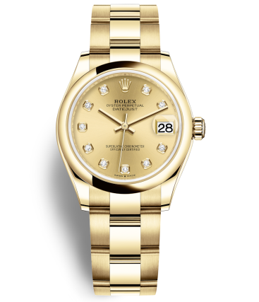 Replica Rolex Datejust Automatic Watch 278248-0013 Gold Dial 31mm