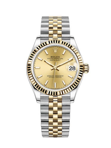 Replica Rolex Datejust Ladies Swiss Watches 278273-0014 Gold Dial 31mm(High End)