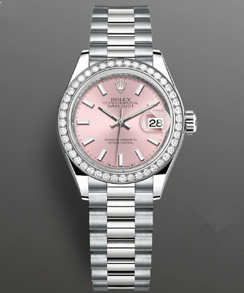 Rolex Lady-Datejust Replica Swiss Watch 279139rbr-0004 Pink Dial (High End)