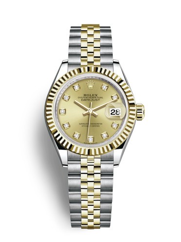 Replica Rolex Datejust Ladies Swiss Watches 279173-0011 Gold Dial 28mm(High End)