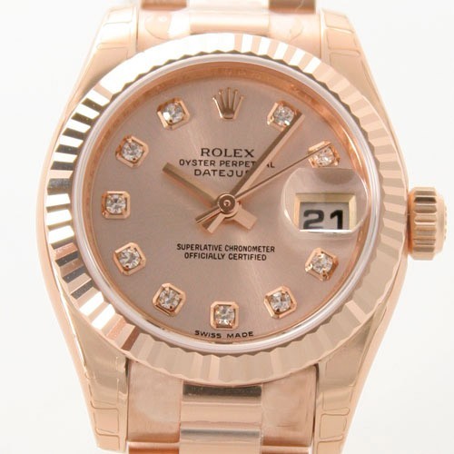 Swiss Rolex Datejust Ladies 179175G-83135 Gold dial Ladies Automatic Replica Watch
