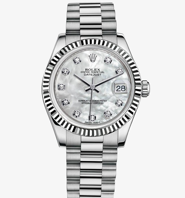 Swiss Rolex Datejust 31MM 178279 White MOP Automatic Replica Watch (High End)