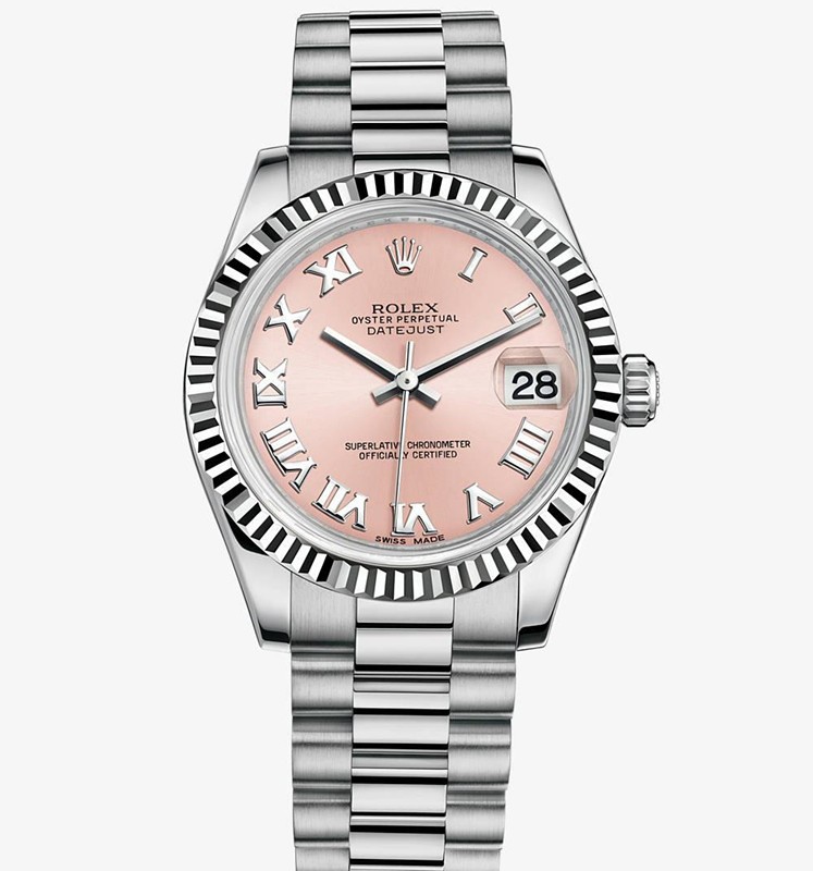 Rolex Datejust 31MM 178279 Pink dial Roman numerals Automatic Replica Watch