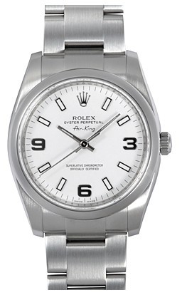 Rolex Air-King 114200-70190 White Dial Men Automatic Replica Watch