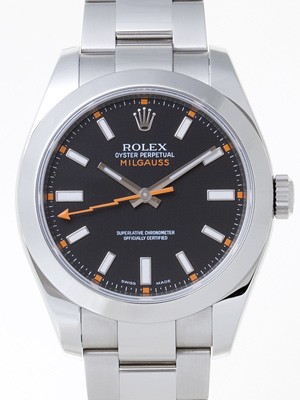 Swiss Rolex Milgauss 116400 Black Dial Men Automatic Replica Watch