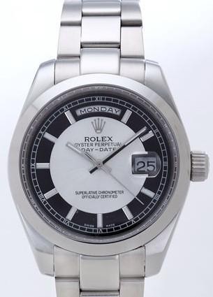 Rolex Day-Date II Replica Watches White Dial RX41169