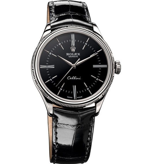 Rolex Cellini Swiss Replica Watch 50509-0006 Black Dial 40mm (High End)