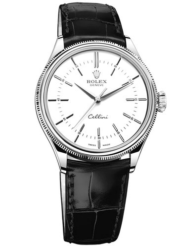 Rolex Cellini Swiss Replica Watch 50509-0016 White Dial 39mm (High End)