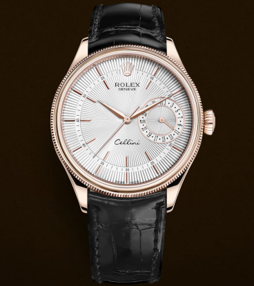 Rolex Cellini Swiss Automatic Watch Rose Gold 50515-0009 Silver White Dial 39mm (High End)