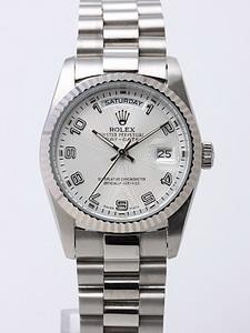Rolex Day-Date II Replica Watches White Dial RX41140