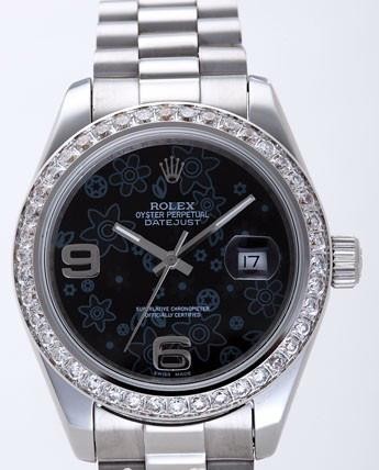 Rolex Datejust II Replica Watches Black Dial RX4125
