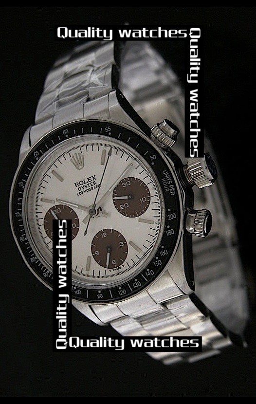 Swiss Rolex Cosmograph Daytona Black bezel Brown Sub-Dials  Automatic Replica Watch 