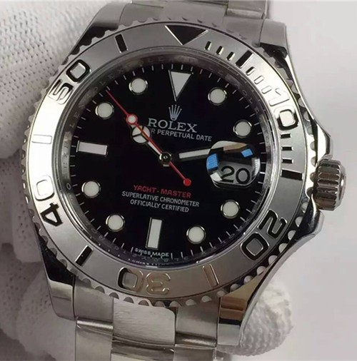 Rolex Yacht-Master Swiss Automatic Watch Black Dial (High End)   