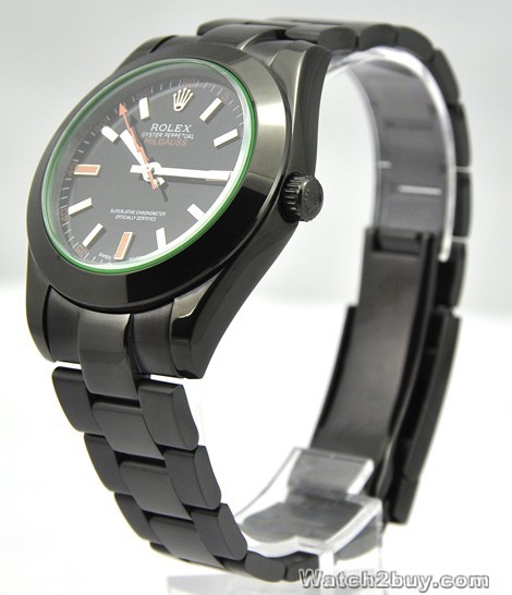Rolex Milgauss Replica Watches Black PVD Watch 116400GV
