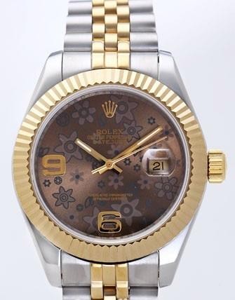 Rolex Datejust II Replica Watches Brown Dial RX4101