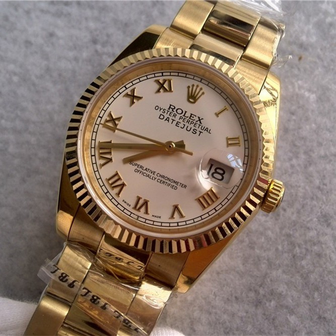 Rolex Datejust Automatic Watch Yellow Gold