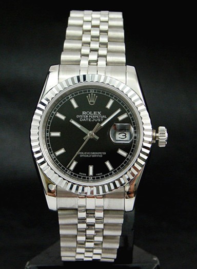 Rolex Datejust 116234-72200 Black Dial Men Automatic Replica Watch