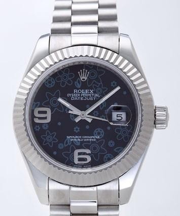 Rolex Datejust II Replica Watches Black Dial RX4121