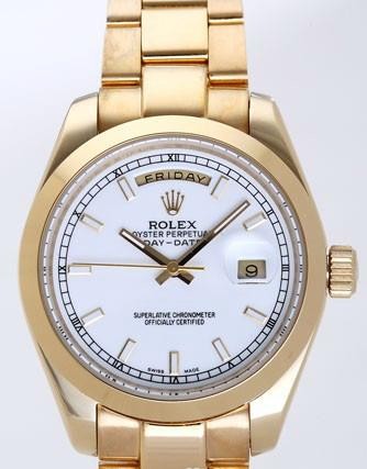 Rolex  Day-Date II Replica Watches  White Dial RX41116