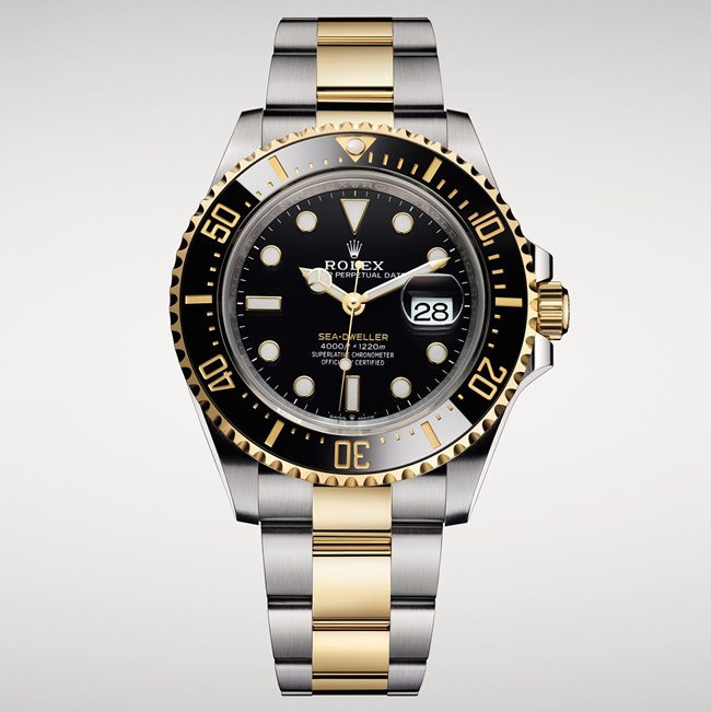 Replica Rolex Sea-Dweller 4000 Swiss Watches Gold 126603-0001 43mm (High End)