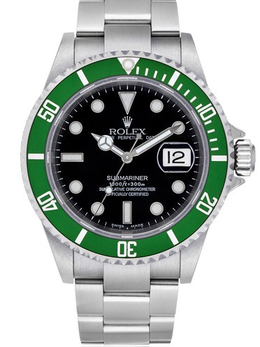 Rolex Submariner 50th Anniversary Automatic Replica Watch Black Dial Green Bezel