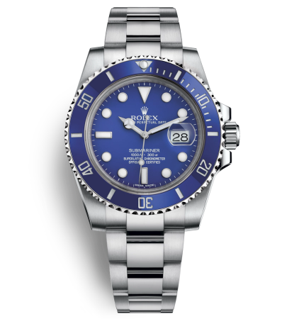Replica Rolex Submariner Automatic Watch 116619LB-0001 Blue Dial 40mm