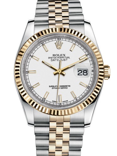 Rolex Datejust Replica Swiss Watch 116233-0200 White Dial (High End)