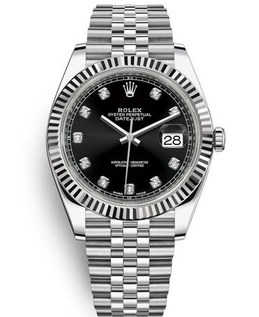 Rolex Datejust II Replica Swiss Watch 126334-0012 Black Dial (High End)
