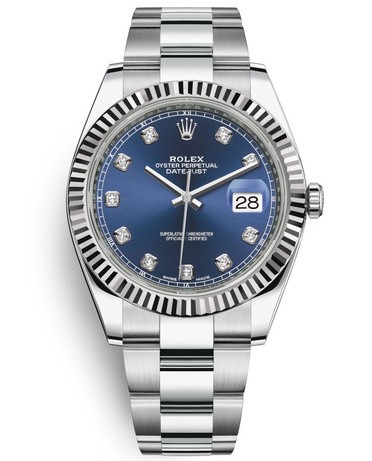 Rolex Datejust II Replica Swiss Watch 126334-0015 Blue Dial (High End)