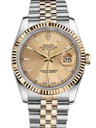 Rolex Datejust Replica Swiss Watch 116233-0151 Gold Dial (High End)