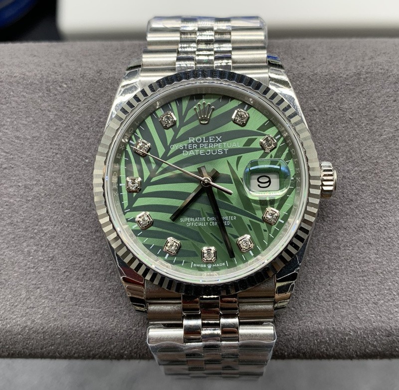 Rolex Datejust Replica Swiss Watch 126234-0055 Green Leaf (High End)