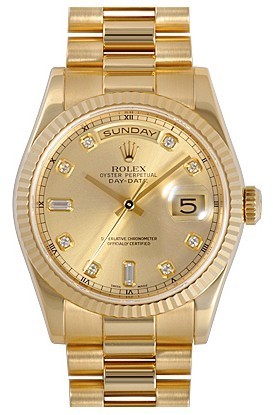 Rolex Day-Date 218238-83218 Champagne dial Men Automatic Replica Watch