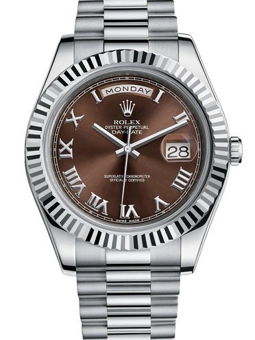 Rolex Day-Date II Automatic Replica Watch 218239-0040 Chocolate Dial