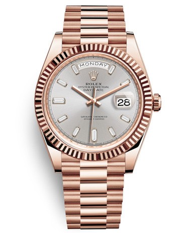 Rolex Day-Date II Replica Swiss Watch 228235-0004 Silver Dial (High End)