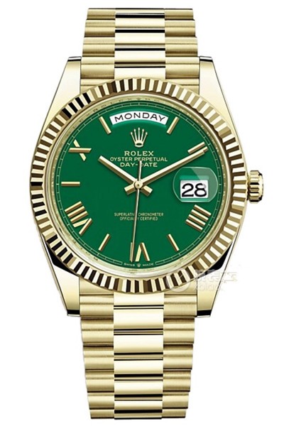 Rolex Day-Date II Replica Swiss Watch 228238-0061 Green Dial (High End)