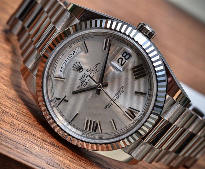 Rolex Day-Date II Replica Swiss Watch 228239-0006 Silver (High End)