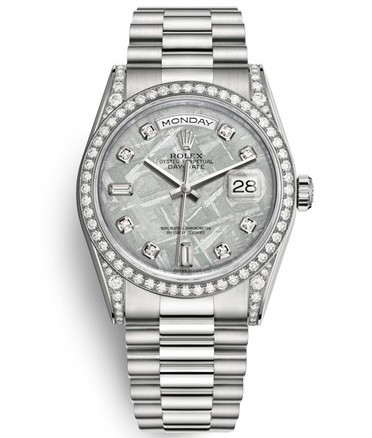 Rolex Day-Date II Replica Swiss Watch 118389-0102 Meteoric Dial (High End)