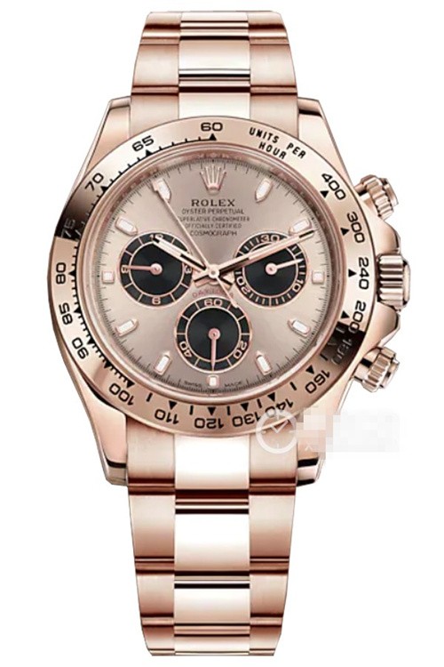 Replica Rolex Daytona Swiss Watches 116505-0016 Rose Gold Dial 40mm(High End)