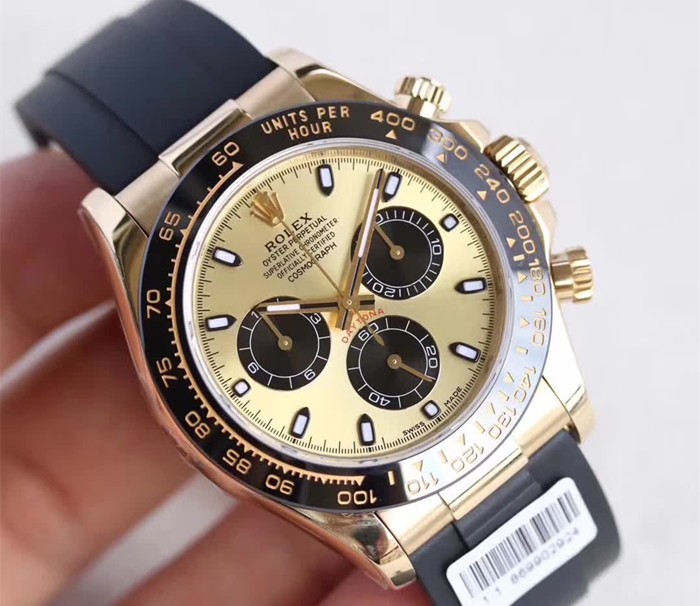 Replica Rolex Daytona Automatic Watch Two-Tone 116518ln-0040 Gold Dial 40mm (High End)