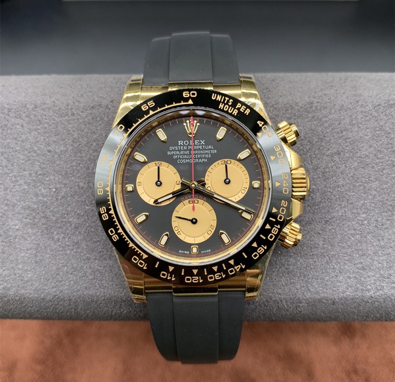 Rolex Daytona Replica Swiss Watch 116518LN-0047 Black Dial (High End)