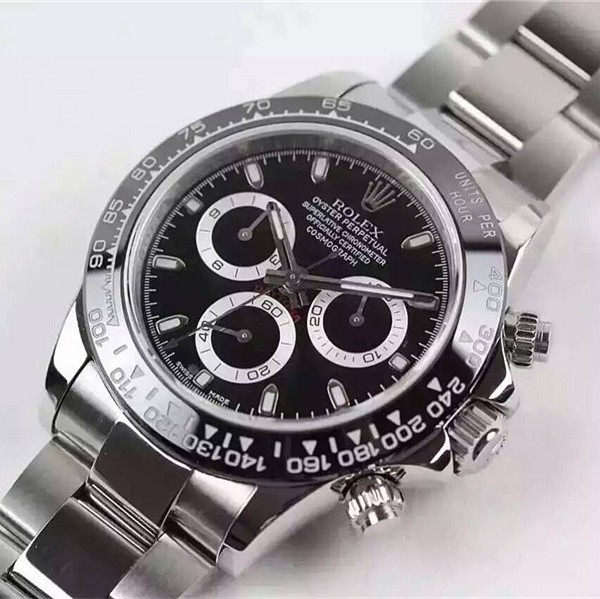 Rolex Daytona 2016 Basel Swiss Chronograph Black Dial (High End)