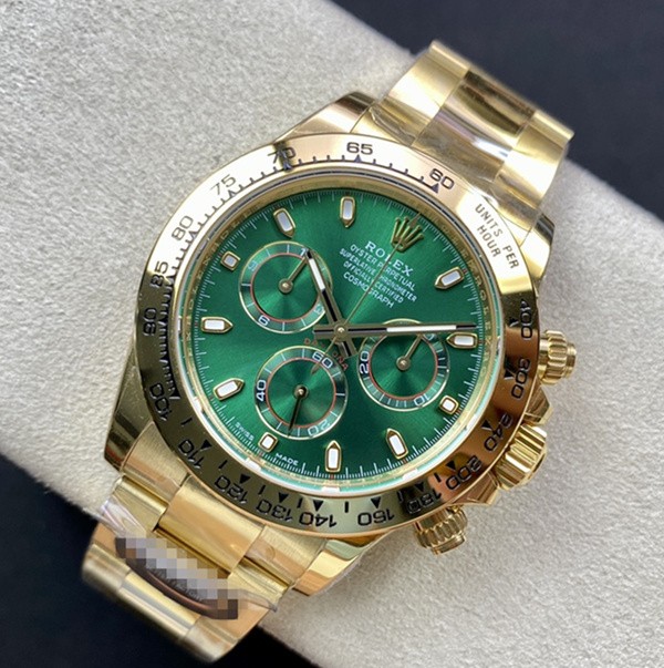 Rolex Daytona Swiss Cal.4130 Replica Watch Green Dial 40mm (Super Model) 