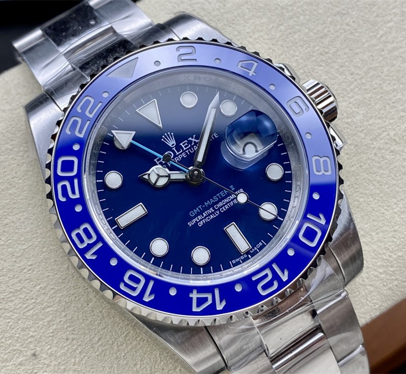 Rolex GMT-Master II Swiss Clone Watch Blue Dial (Super Model) 
