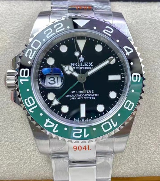 Rolex GMT-Master II Left Handed 126720vtnr-0001 Swiss Clone Watch Black Dial (Super Model) 