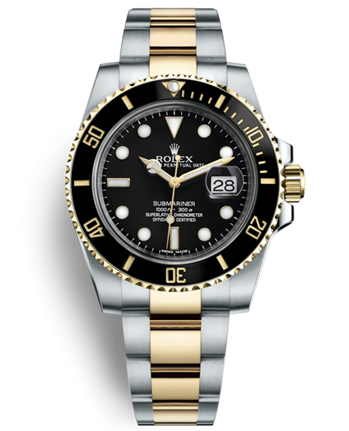 Rolex Submariner Swiss Replica Watch 116613LN-0001 Gold(Super Model) 