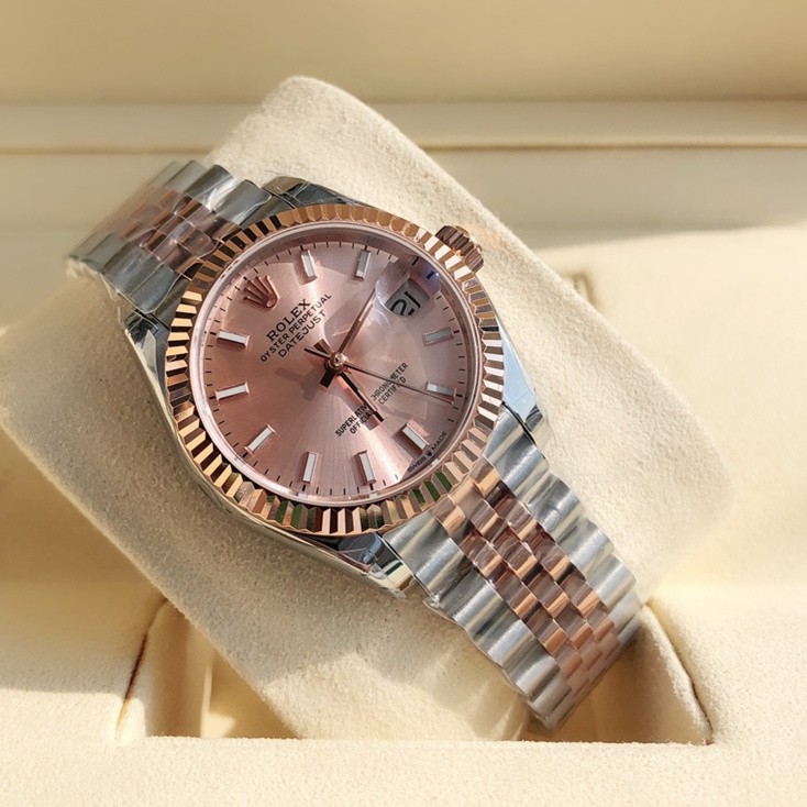 Replica Rolex Lady-Datejust Swiss Watches 278271-0010 Rose Colour Dial 31mm(High End)
