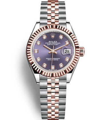 Rolex Lady-Datejust Swiss Watch 279171-0015 Purple Dial (High End)