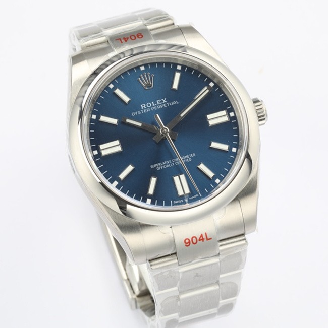 Rolex Oyster Perpetual Replica Swiss Watch 124300-0003 Blue Dial (High End)