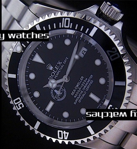 Rolex Sea-Dweller Polizia Di Stoto Edition Automatic Replica Watch Black Dial 40mm