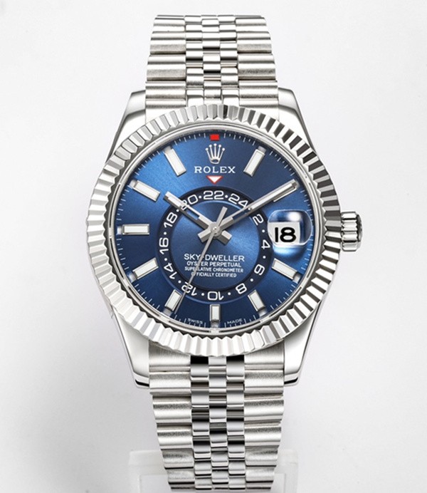 Rolex Sky-Dweller Replica Swiss Watch 326934-0004 Dark Blue Dial (High End)